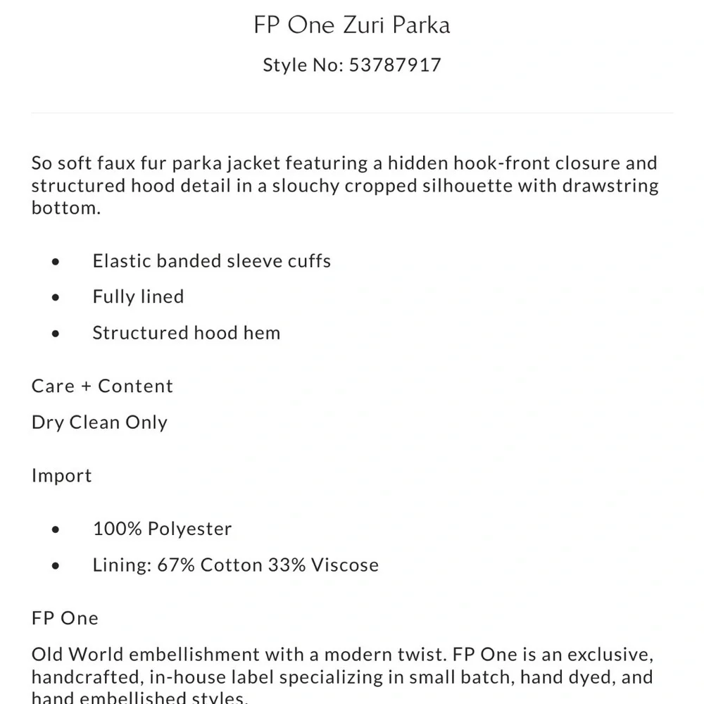 Free People Zuri Hooded Parka